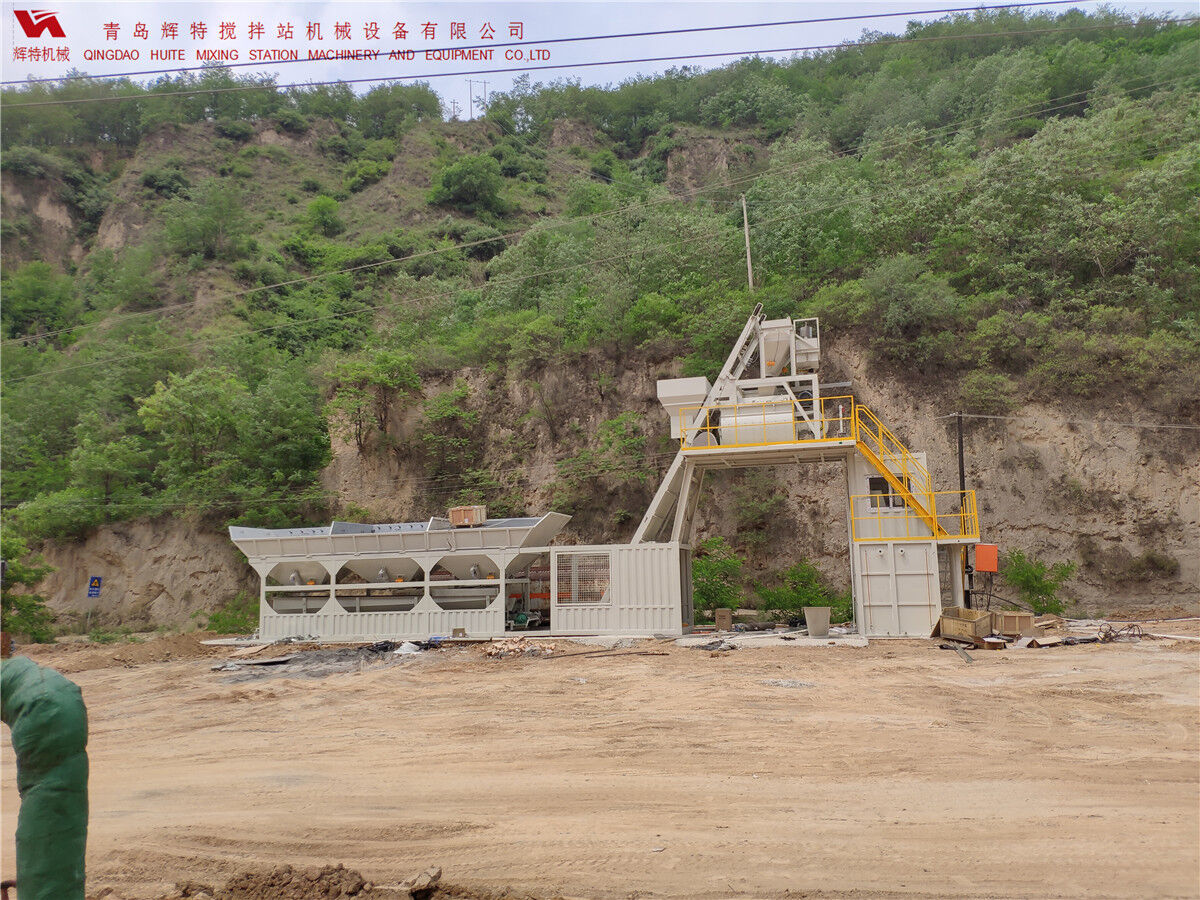 青島輝特機械 HZM75免基礎(chǔ)攪拌站模塊化設(shè)計，安裝快捷
