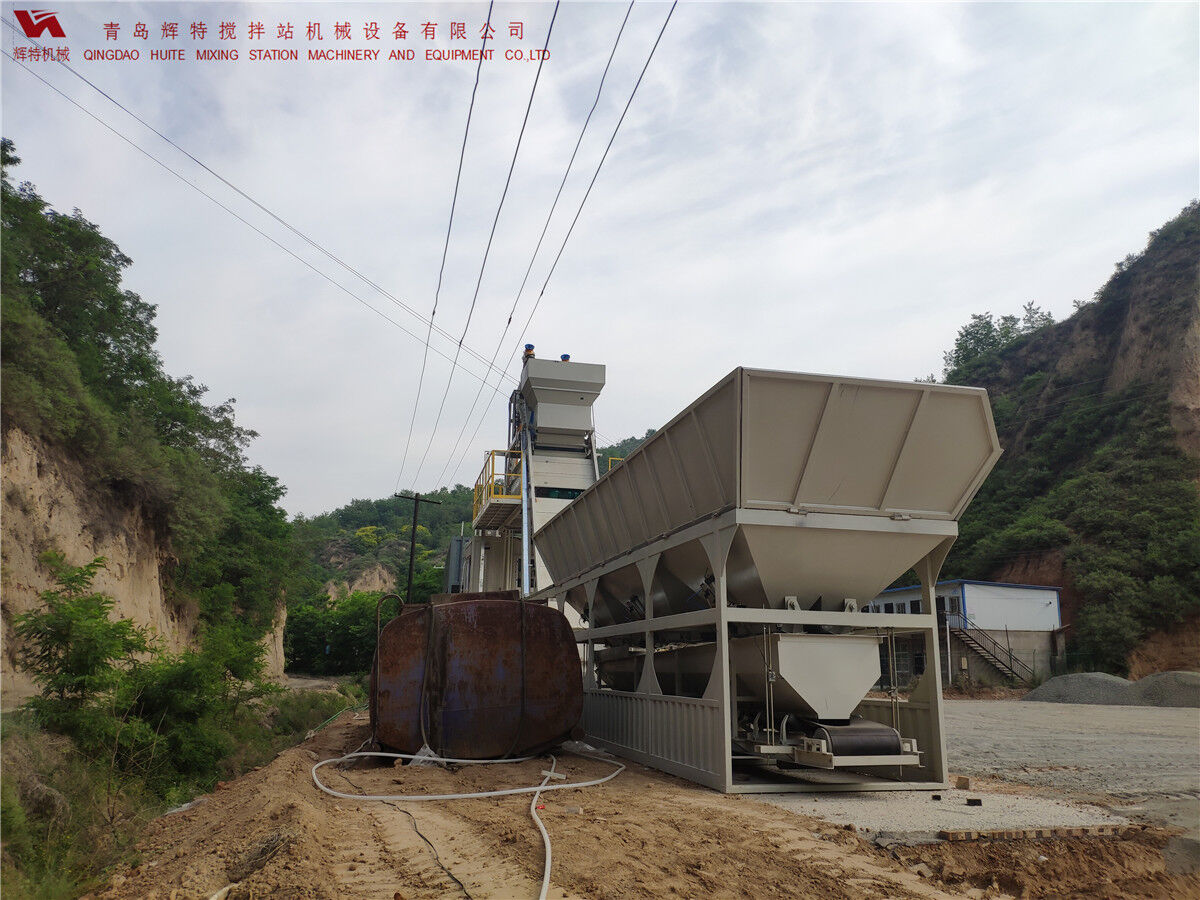 青島輝特機械 HZM75免基礎(chǔ)攪拌站模塊化設(shè)計，安裝快捷